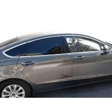 Повна окантовка стекол (12 шт, нерж) для Ford Fusion 2012-2020 рр