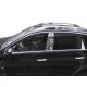 Молдинг дверних стійок (8 шт, нерж) для Opel Antara 2006-2017 рр