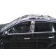 Комплект хромированных молдингов вокруг боковых окон нержавейка для Opel Antara 2006-2017 гг