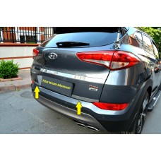 Накладка на кант багажника (2 частини, нерж) для Hyundai Tucson TL 2016-2021рр
