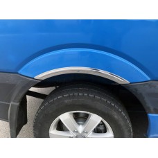 Накладки на арки узкие (4 шт, нерж) Carmos - Турецкая сталь для Mercedes Sprinter W906 2006-2018 гг