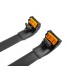 Перемычки на встроенные рейлинги под ключ Ecem V2 120 см (2 шт) до 120 см, Серые