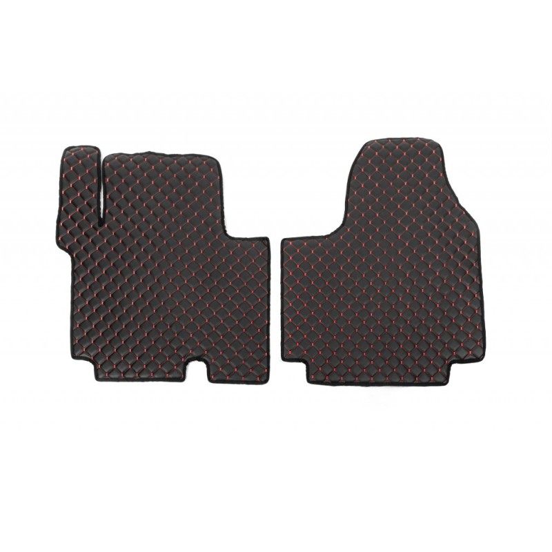 Килимки з екошкіри EcoRed (2 шт, 2-20251) для Nissan Primastar 2002-2014 рр