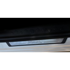 Накладки на пороги 500L (OmsaLine, 4 шт., Нерж) для Fiat 500/500L