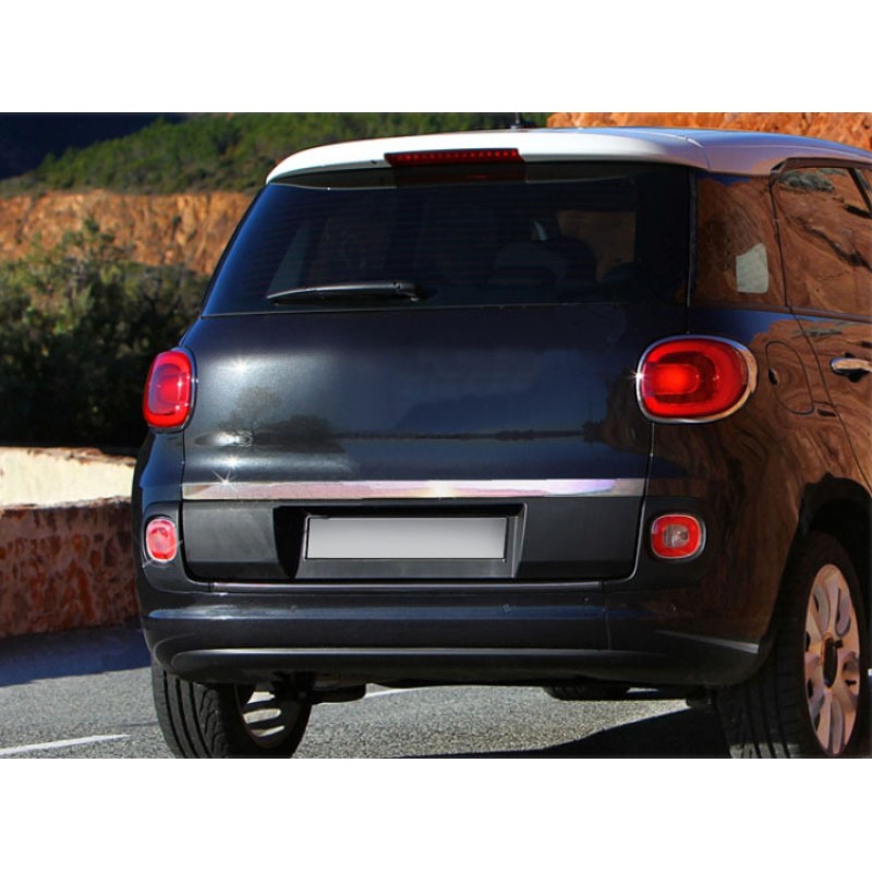 Кромка багажника (нерж.) Carmos - Турецька сталь для Fiat 500/500L