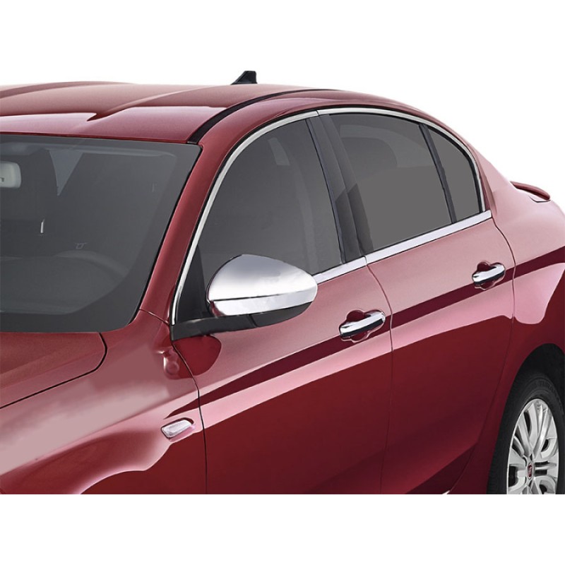 Повна окантовка вікон (нерж) SW (12 штук) для Fiat Tipo 2016- рр