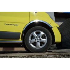 Накладки на колісні арки (4 шт., нержавійка) 2001-2007 для Opel Vivaro рр