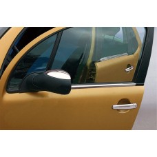 Зовнішня окантовка стекол (6 шт, нерж) для Fiat Stilo 2001-2007 рр