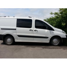 Бічні труби (2 шт., нерж) Ø60, довга база для Citroen Jumpy 2007-2017 рр
