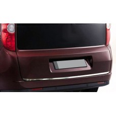 Накладка кромки кришки багажника (нерж.) Carmos - Турецька сталь для Fiat Doblo II 2010-2022 рр