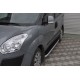 Бокові пороги Fullmond (2 шт., алюміній) Максі база для Fiat Doblo II 2010-2022 рр