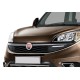 Накладки на решітку радіатора (2015-2025, 2 шт., нерж.) для Fiat Doblo II рр