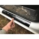 Накладки на пороги ABS (2 шт, DDU) Мат для Nissan Primastar 2002-2014 рр