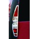 Накладка на стопи (2 шт, нерж.) OmsaLine - Італійська нержавійка для Fiat Doblo I 2001-2005 рр