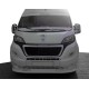 Передня накладка 2014-2025 (вузька з LED, під фарбування) для Fiat Ducato рр