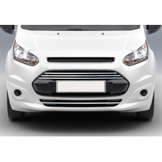 Накладки на передний бампер и решетку (4 шт, нерж) для Ford Connect 2014-2021 гг