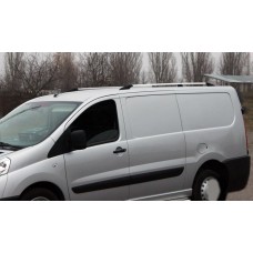 Рейлінги ХРОМ Довга база, Металеві ніжки для Citroen Jumpy 2007-2017 рр