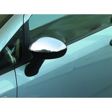 Накладки на дзеркала (2 шт., нерж.) Carmos - Турецька сталь для Fiat Linea 2006-2018 рр