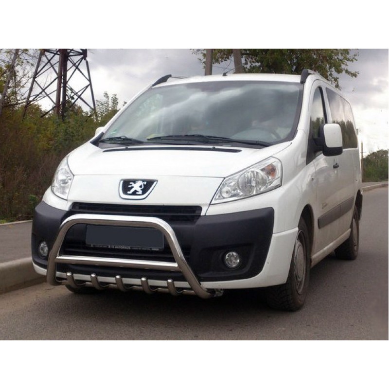 Кенгурятник WT003/4 (нерж.) без напису, 60 мм для Fiat Scudo 2007-2015 рр