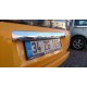 Накладка над номером (нерж.) Carmos - Турецька сталь для Fiat Fiorino/Qubo