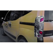 Накладка на стопи з вигином (2 шт, пласт) для Citroen Nemo 2007-2017 рр