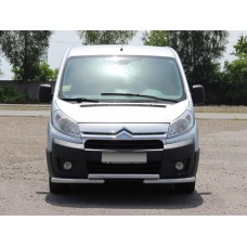 Передній захист ST009 (нерж.) 51 мм для Citroen Jumpy 2007-2017 рр