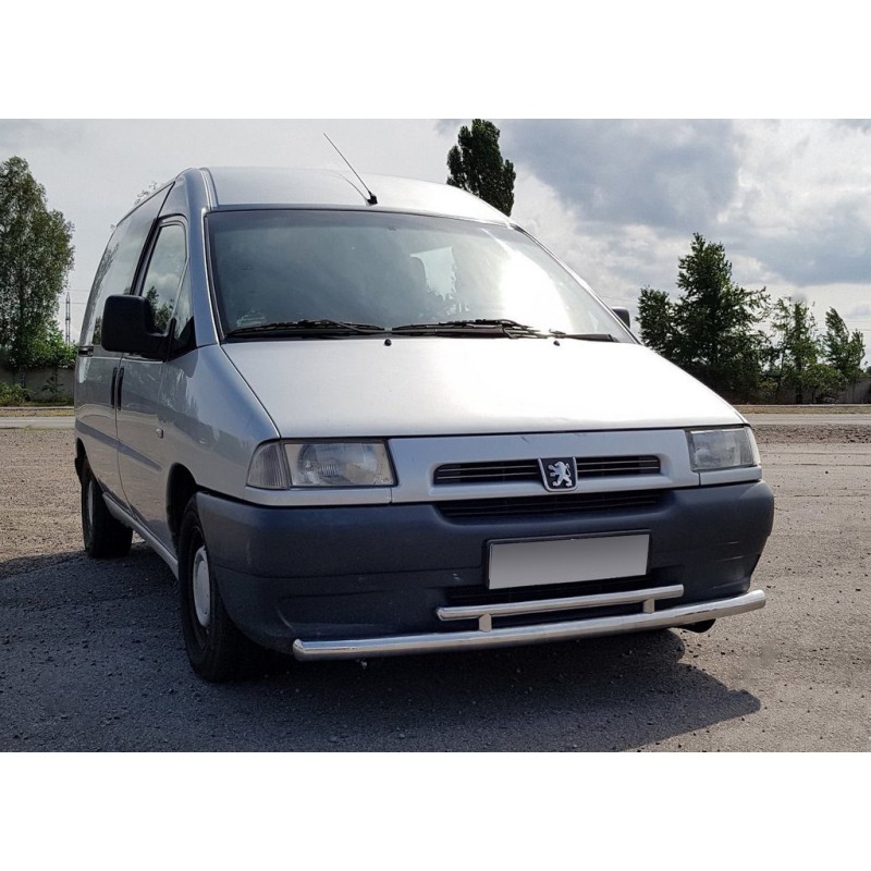 Передній захист ST016 (нерж) 51/42 мм для Citroen Jumpy 1996-2007 рр