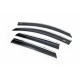 Ветровики с хромом (4 шт, Niken) для Nissan Qashqai 2007-2010 гг