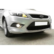 Накладка на передній бампер Sedan (під фарбування) для Ford Focus II 2008-2011 рр