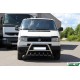 Кенгурятник WT003 (нерж) 50мм, с надписью для Volkswagen T4 Transporter