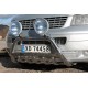 Кенгурятник WT003 (нерж) 60мм, з написом для Volkswagen T5 Transporter 2003-2010 рр