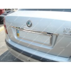 Хром планка над номером Carmos (нерж.) для Skoda Octavia II A5 2010-2013рр