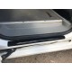 Накладки на дверные пороги (DDU, ABS-пластик) 3 шт, Глянец для Volkswagen Caddy 2004-2010 гг
