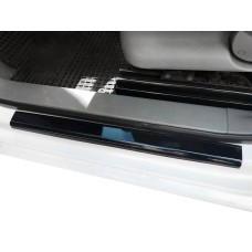 Накладки на дверные пороги (ABS-пластик) 3 шт, Мат для Volkswagen Caddy 2015-2020 гг