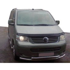 Нижня подвійна губа 60 / 48мм (нерж) 51 на 42 мм для Volkswagen T5 Caravelle 2004-2010 рр