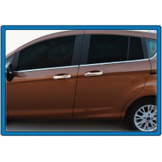 Накладки на ручки (4 шт., нерж.) Carmos - Турецька сталь для Ford B-Max 2012-2017 рр