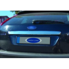 Накладка на кришку багажника (HB, нерж.) Carmos - Турецька сталь для Ford Focus II 2005-2008 рр