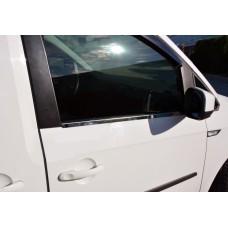 Окантовка окон (2 шт., нерж) Carmos - Турецкая сталь для Volkswagen Caddy 2015-2020 гг