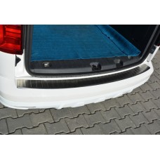 Накладки на задний бампер OmsaLine (нерж) для Volkswagen Caddy 2015-2020 гг