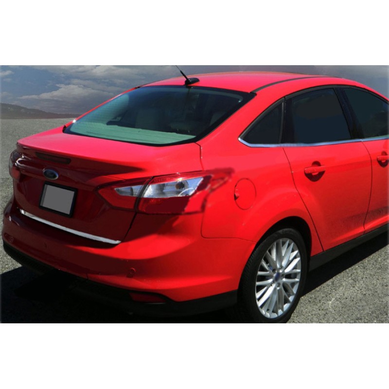 Кромка багажника 2015-2017 (Седан, нерж) для Ford Focus III рр