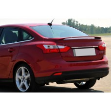 Планка над номером вузька (нерж) Седан (чорний хром) для Ford Focus III 2011-2017 рр