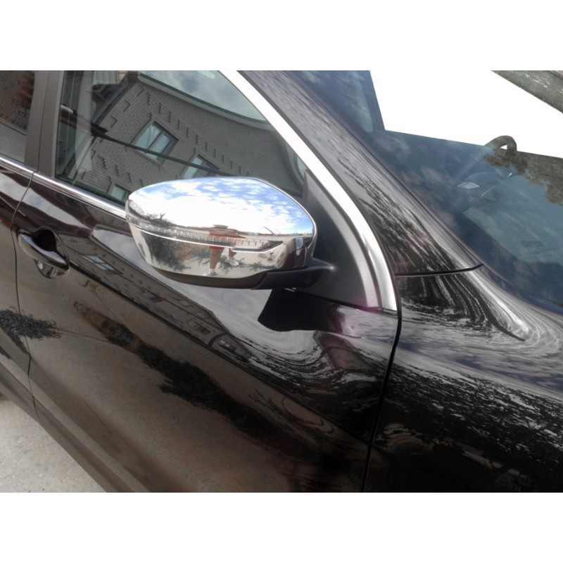 Накладки на дзеркала Хром (2 шт., пласт.) для Nissan X-trail T32 / Rogue 2014-2021 рр
