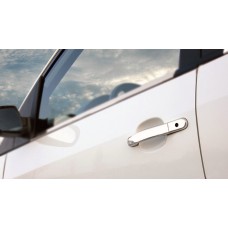 Накладки на ручки (4 шт., нерж.) Carmos - Турецька сталь для Ford Fiesta 2002-2008 рр