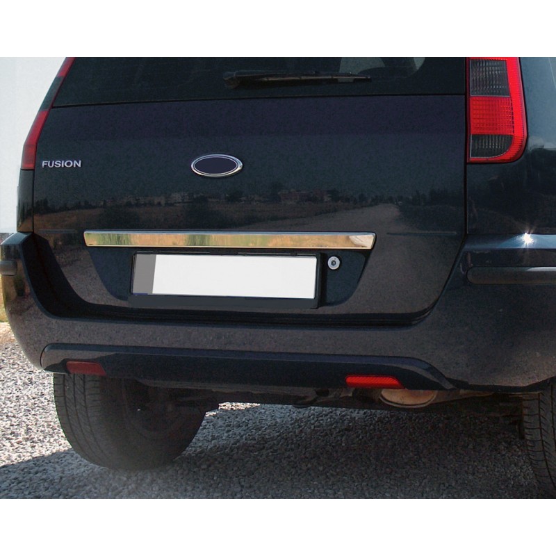 Накладка над номером на кришку багажника (нерж.) Carmos - Турецька сталь для Ford Fusion 2002-2009 рр
