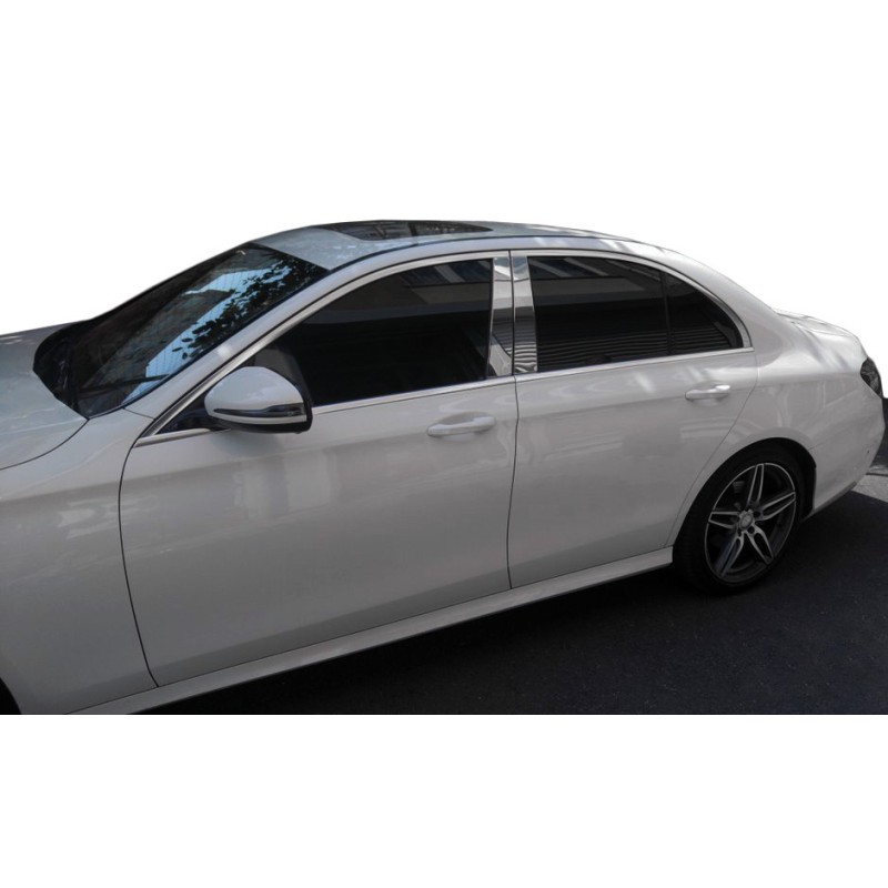 Накладки на стійки (нерж) для Mercedes E-сlass W213 2016- рр