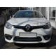 Накладки на решітку бампера (2013-2025, нерж) Carmos - Турецька сталь для Renault Fluence рр