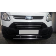 Цілісна нижня решітка 2013-2018 (нерж) для Ford Custom рр