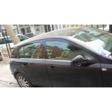 Зовнішня окантовка стекол (нерж) Hatchback, Carmos - Турецька сталь для Opel Astra H 2004-2013 рр