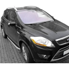 Боковые пороги Fullmond (2 шт, алюм.) для Ford Kuga 2008-2013 гг