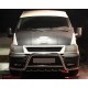 Кенгурятник з вусами WT003-Plus (2000-2006, нерж.) для Ford Transit рр